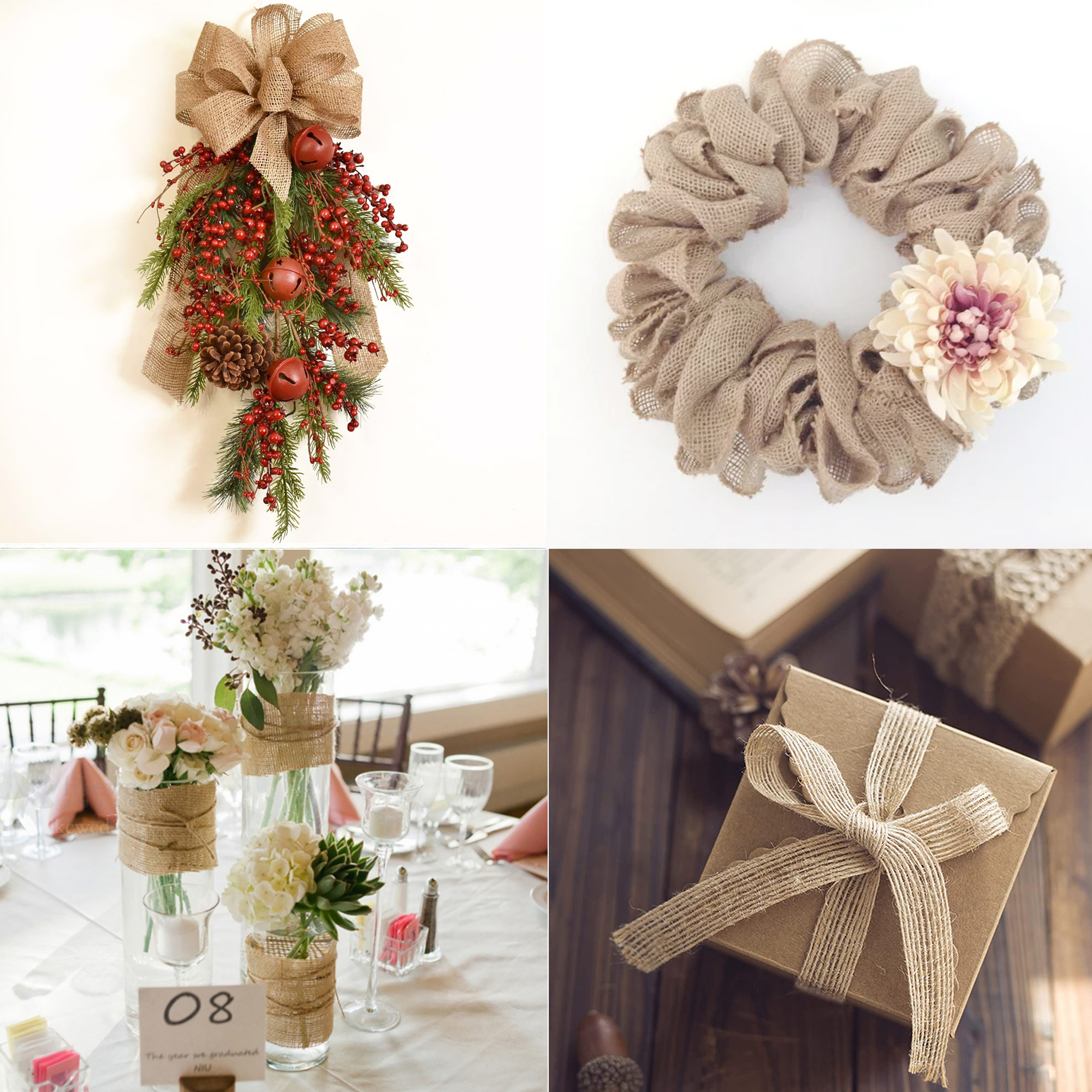 Jute Burlap Craft Ribbon