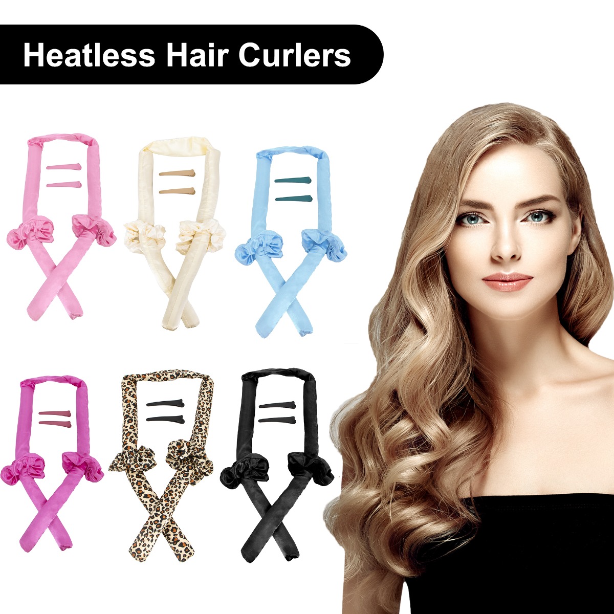2.8 x 96CM Heatless Hair Curlers