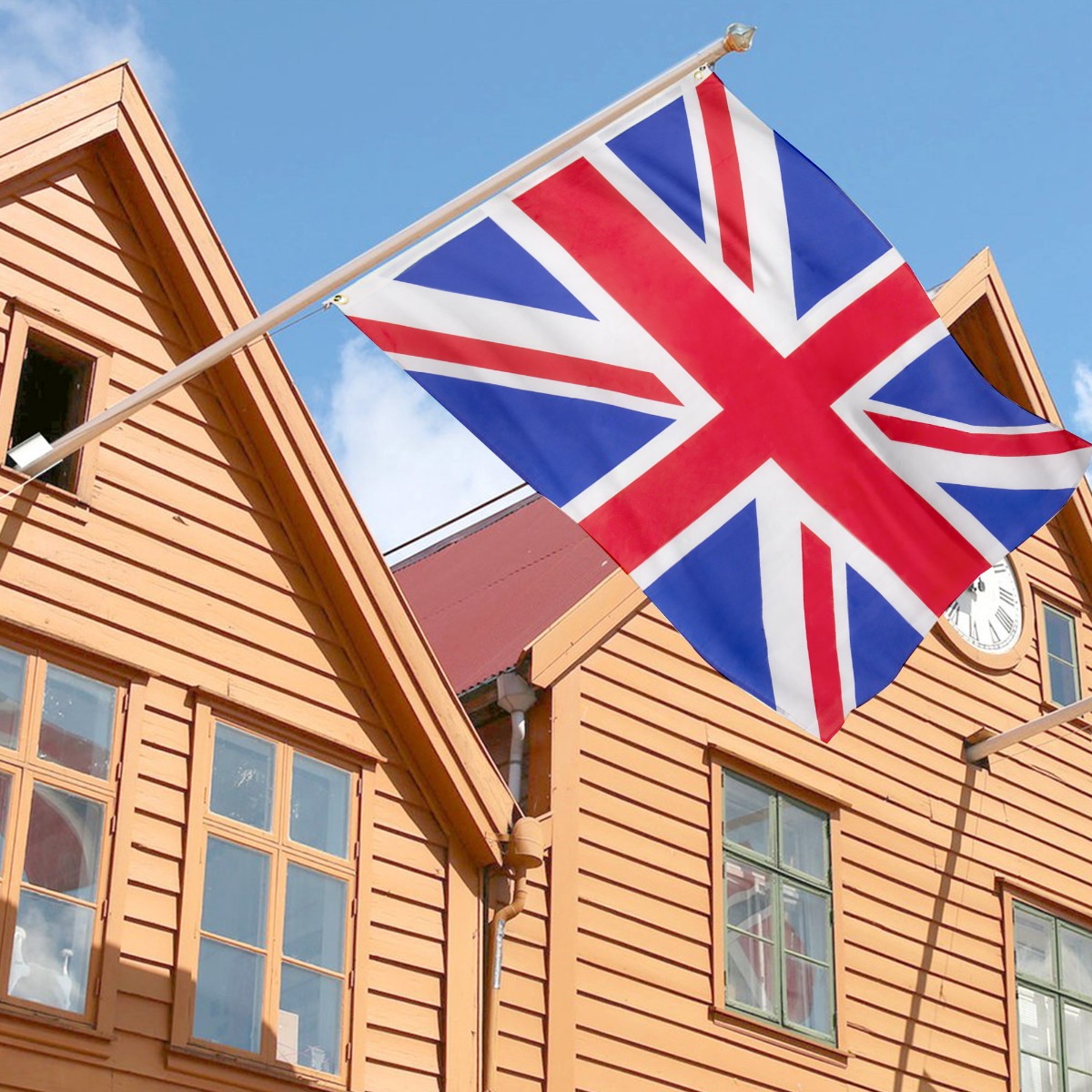 Union Jack Flag Hand Waving Flag Queen Platinum Jubilee Flag Great British UK