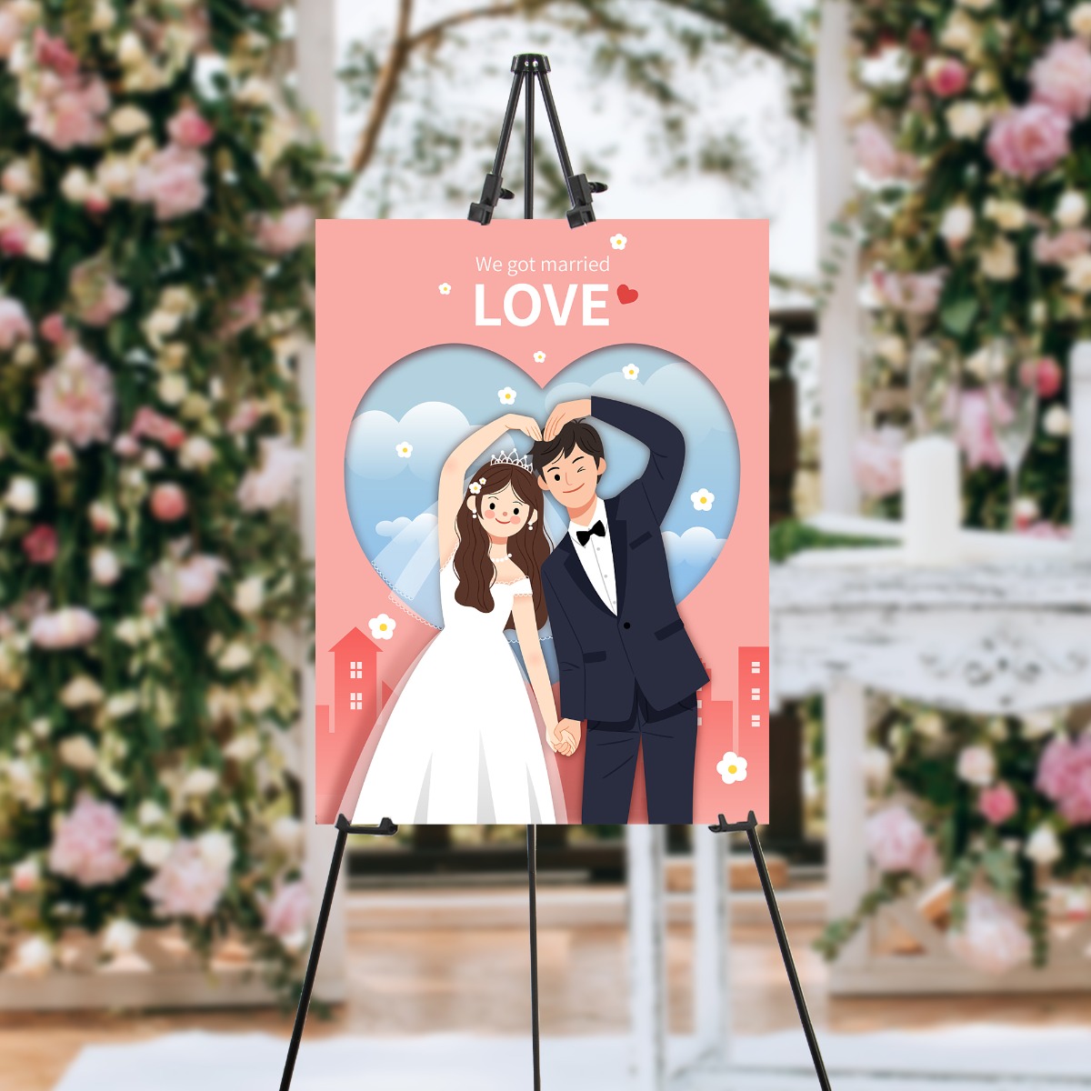 Metal Easel Display Wedding Painting Stand