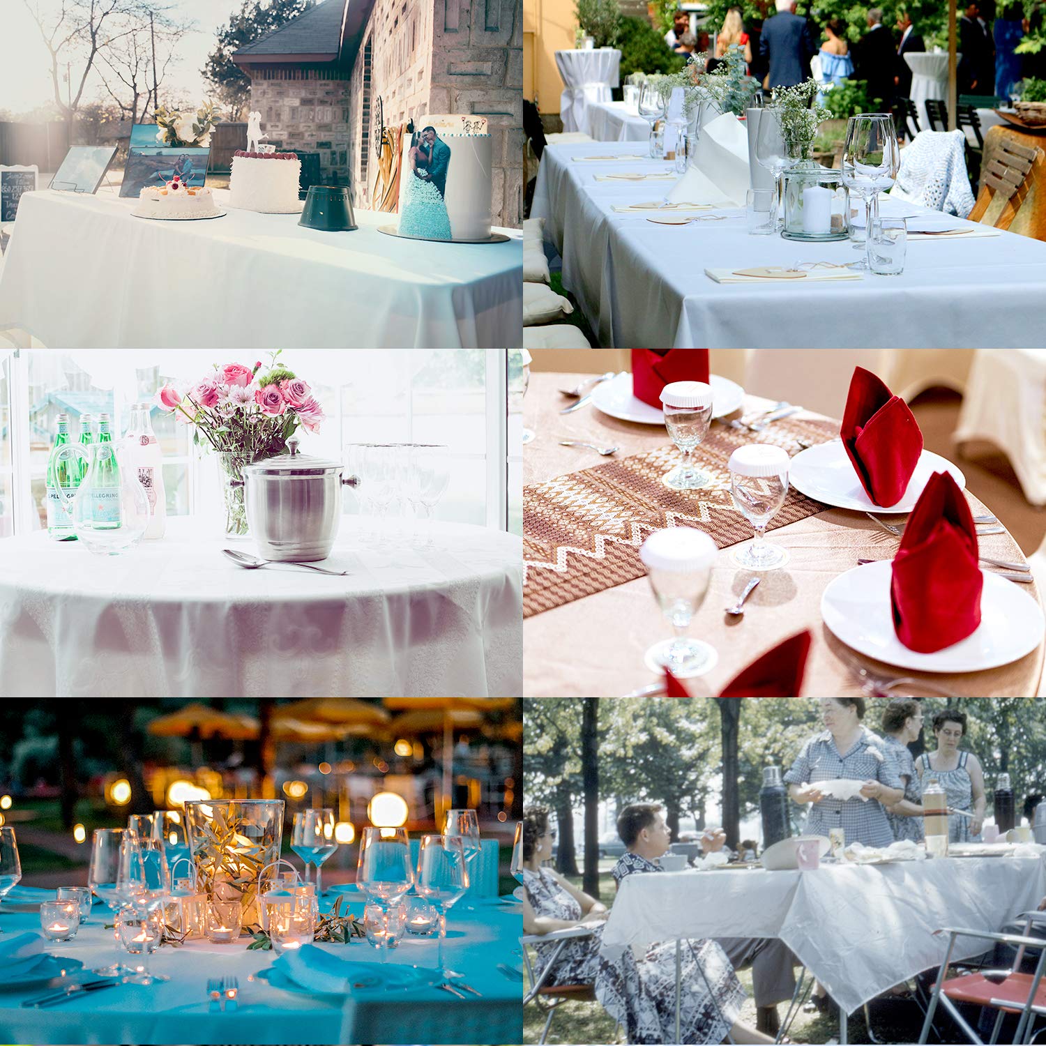 137x274cm Plastic Tablecloth