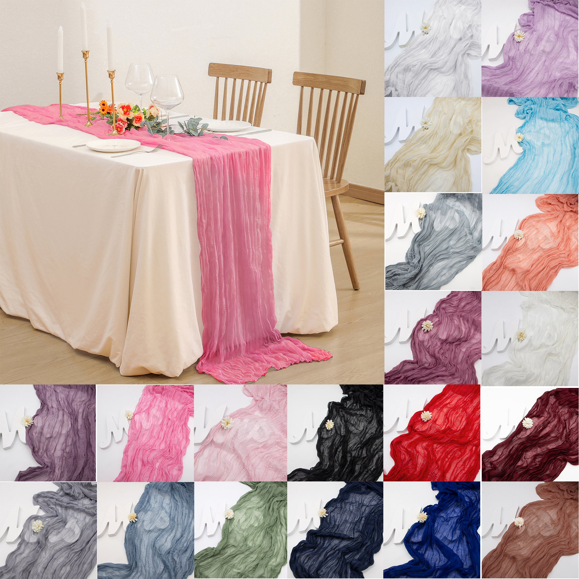 Cheesecloth Table Runner