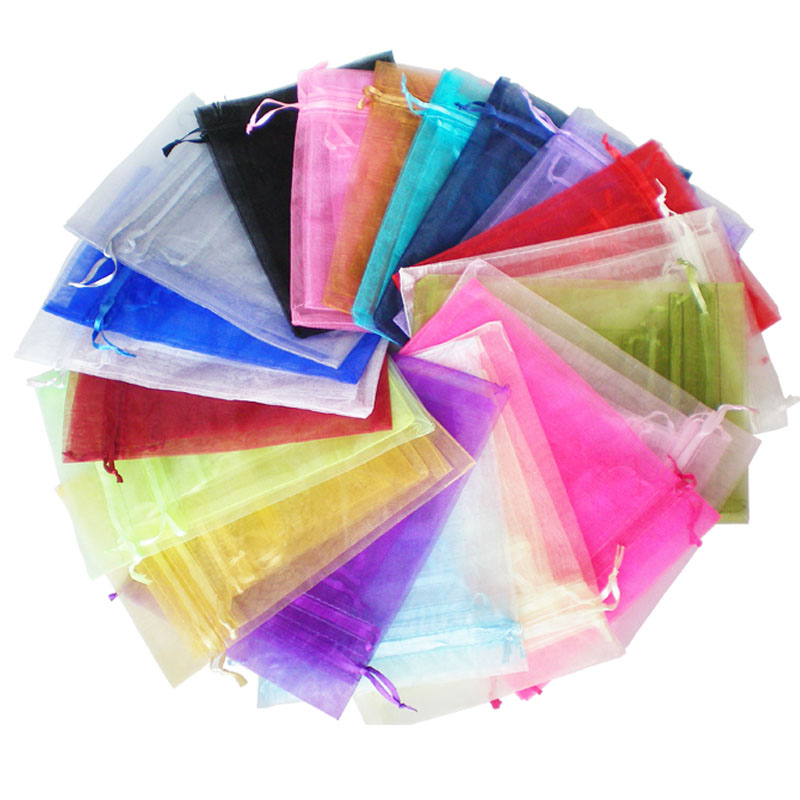 Pack of 100 10cm x 15cm Organza Gift Bags
