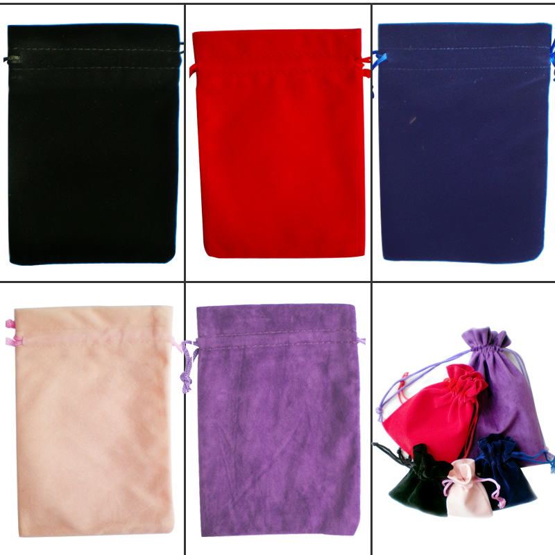 Set Of 10 10x13cm Velvet Gift Bags