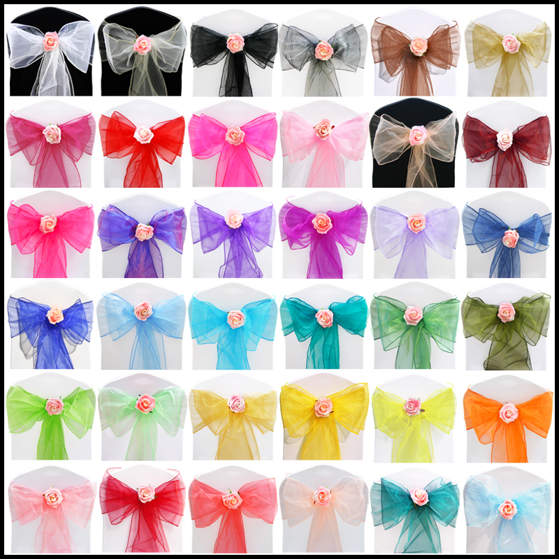Pack of 100 22cm x 280cm Organza Chair Sash