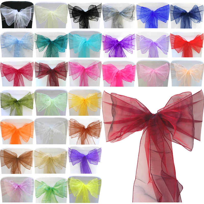 Pack of 30 22cm x 280cm Organza Chair Sash
