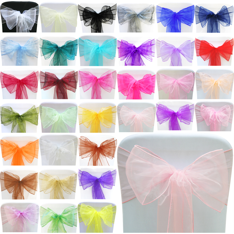 Pack of 110 22cm x 280cm Organza Chair Sash
