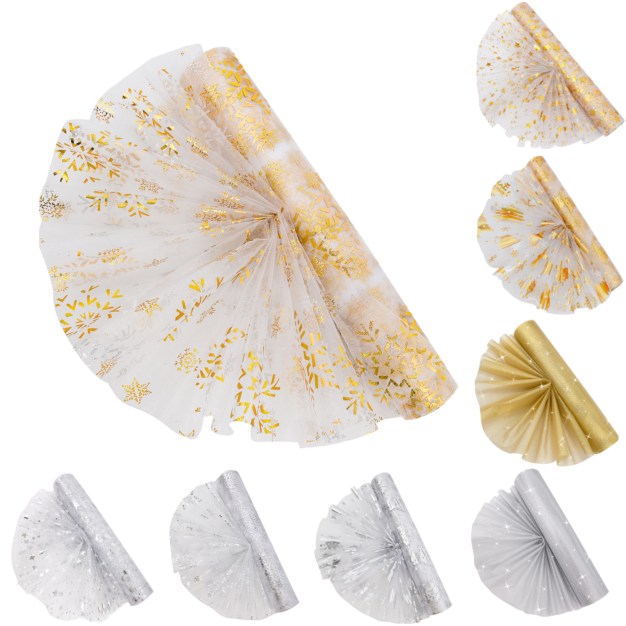 29cmx10m Christmas Organza Roll