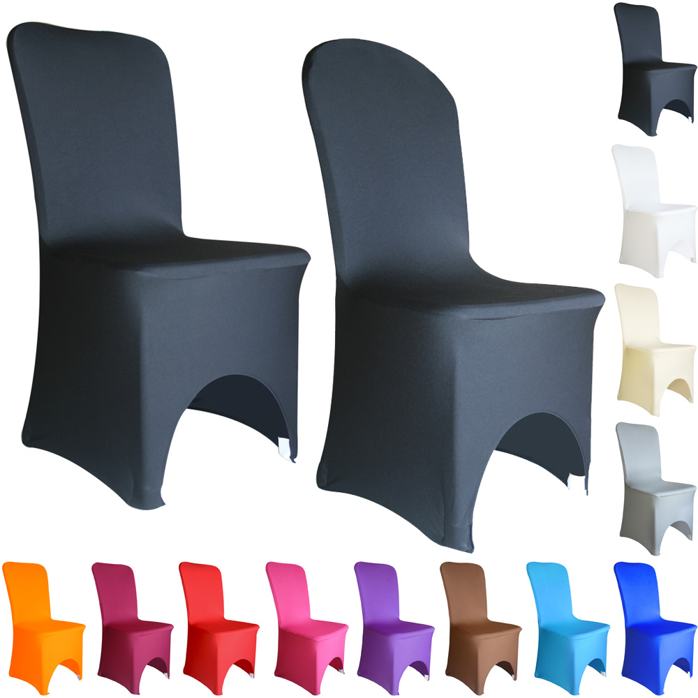 Pack of 100 Spandex Chair Covers Arched Front