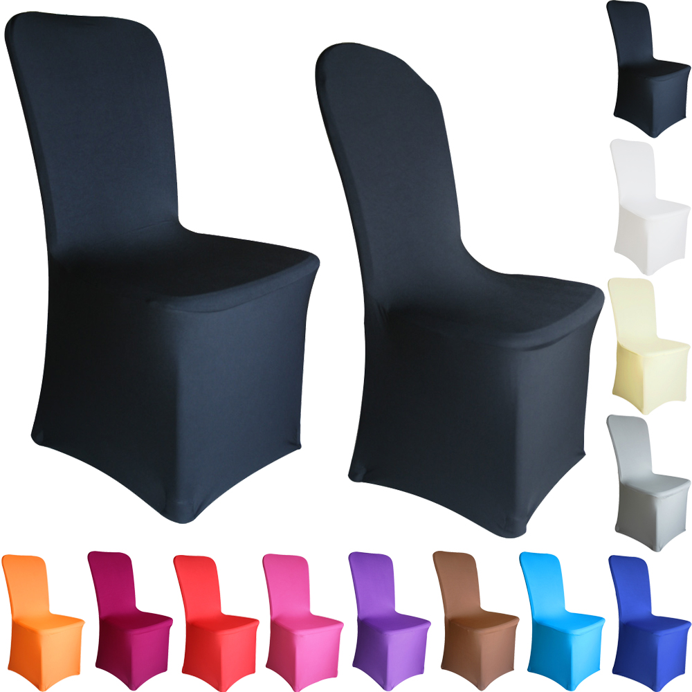 Pack of 100 Spandex Chair Covers Flat Front