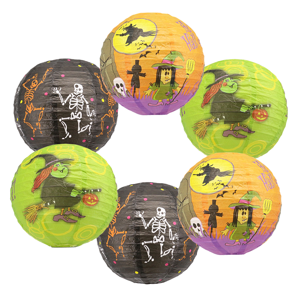 20CM Halloween Round Paper Lantern Party Decoration
