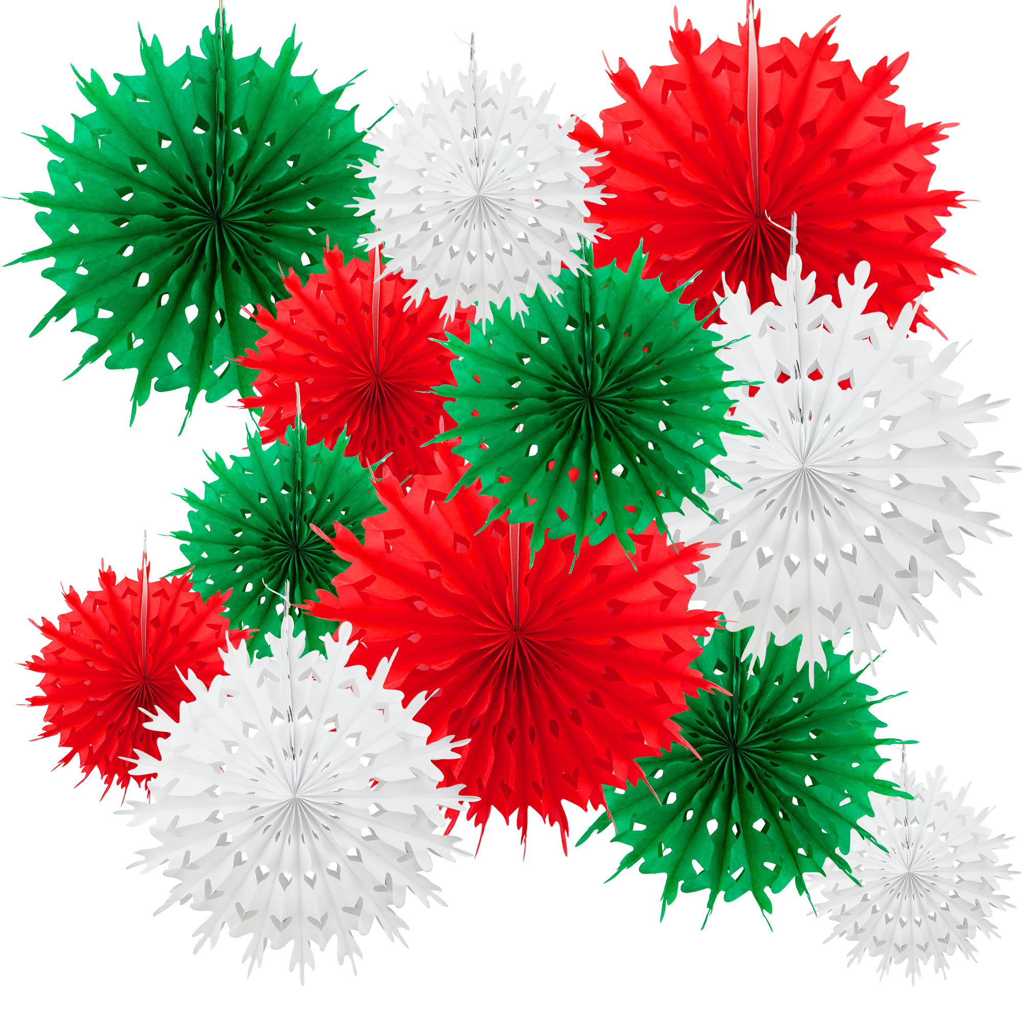 Tissue Paper Fans Mix