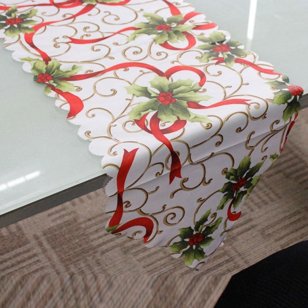 Christmas Table Runner - Poinsettia
