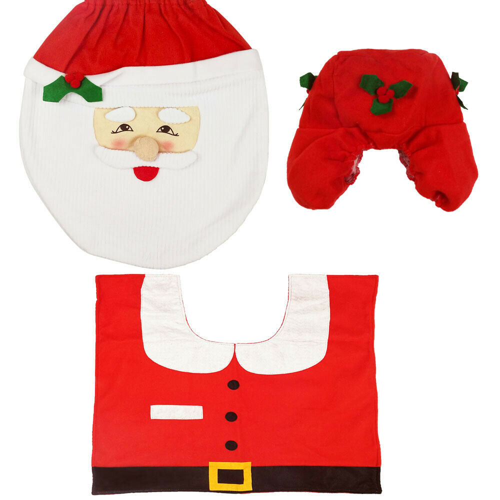 Toilet Seat Cover Chrismas (3 pieces)