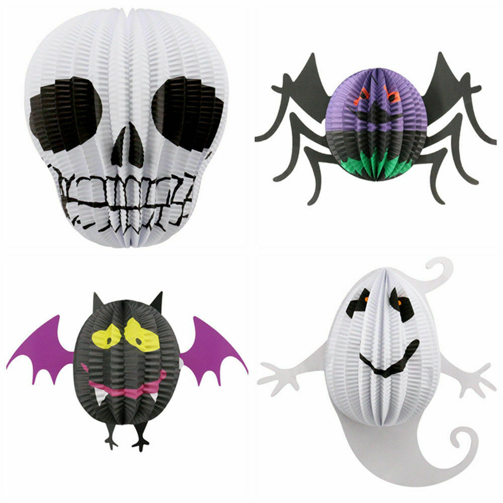 Pack of 10 Halloween Organ Paper Lantern Decoration