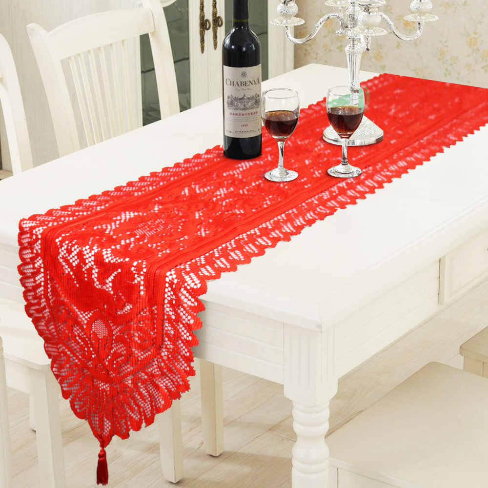33cm x 180cm Christmas Lace Table Tunner