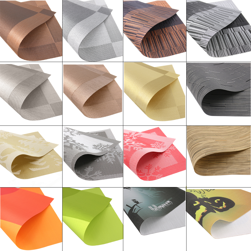 6PCS Vinyl Woven Placemats