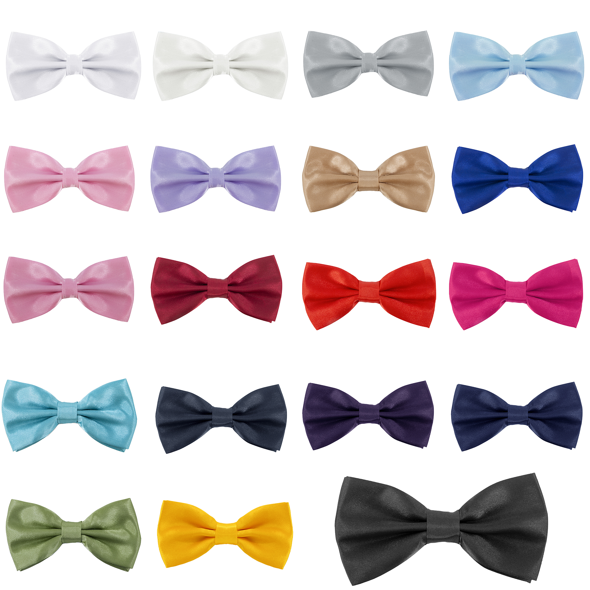 Adjustable Satin Bow Ties